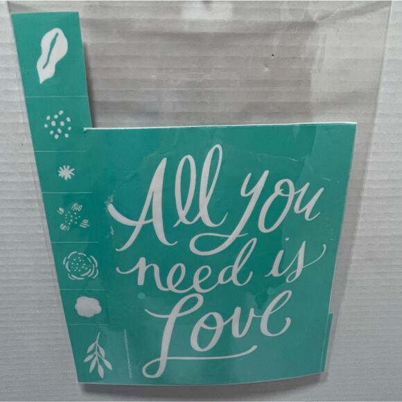 Chalk Couture All You Need Is Love 8.5 x 11 Reusable Transfer - Picture 3 of 6